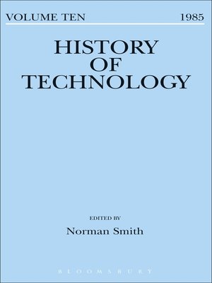cover image of History of Technology Volume 10